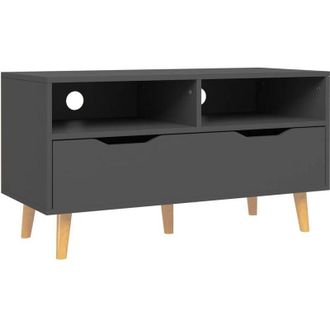 vidaXL 90x40x48.5 Cm Tv Con Contrato Gris