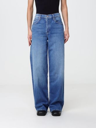 Mother Jeans The Rerun Sneak a gamba larga e vita alta in denim