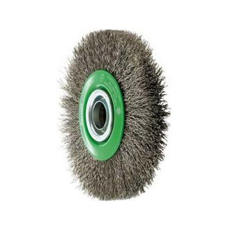 Forum Spazzola Circolare, Filo Di Acciaio Inossidabile Di 0,3 Mm 200 Millimetri Spazzola Ondulato &oslash;, Larghezza. : Lavorare 30 Mm, Velocit&agrave; Massima. 4500