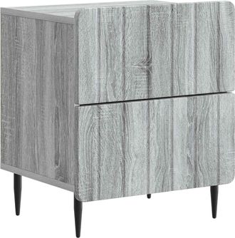 vidaXL Armario De Noche Gris Sonoma 43 X 34,5 X 49,5 Cm Vidaxl