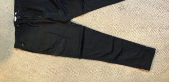 Projek Raw Mens Drawstring Cargo Jogger Pants In Black