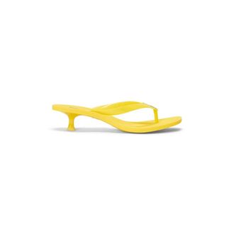 Polo Ralph Lauren Schoenen, Dames, Geel, 39 EU, Sandaletten met Kittenhak