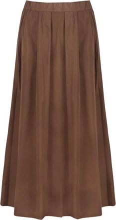 Alpha Studio Gonna Midi - - Skirts - Donna - Marrone - L