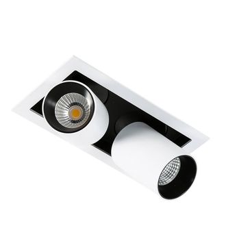 Netlighting Technical LED Recessed Ceiling White Black 4000K 1640lm