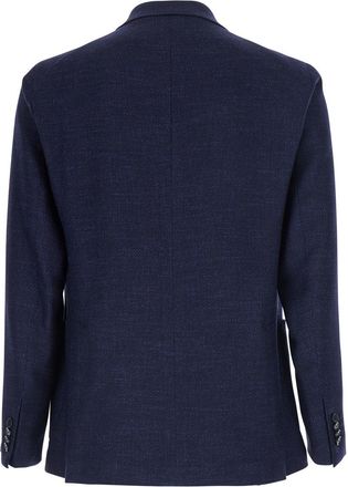 Tagliatore Mens Jacket Single-Breasted Blue Wool Blazers