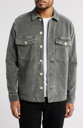 AllSaints Harrier Stretch Button-Up Shirt in Rain Grey at Nordstrom Rack, Size Medium