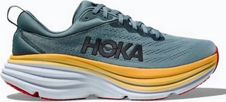 Hoka One One Mens Bondi 8 Running Shoes In Goblin Blue/mountain Spring