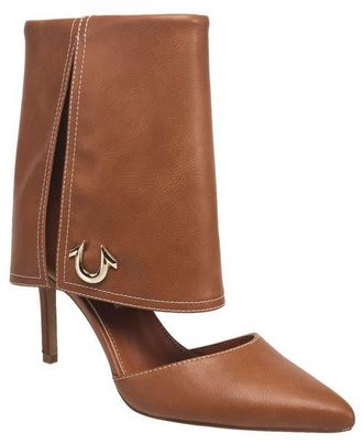 True Religion Her Foldover Cuff Heel in Brown at Nordstrom, Size 8