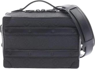 Louis Vuitton Pre-owned Handle Soft Trunk Monogram Taurillon 2way Schoudertas - Heren - Vintage Schoudertas - Zwart - ONE Size - Leer - Vintage