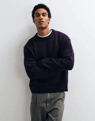 Arket maglione oversize in misto lana lilla-Viola