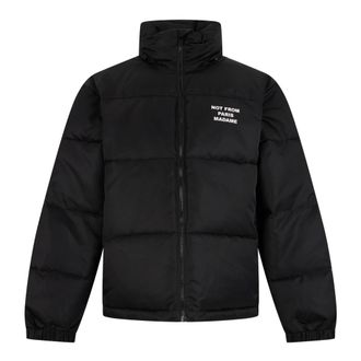 Dr&ocirc;le de Monsieur Slogan Puffer Jacket - Heren - Winterjassen - Zwart - M - Jassen