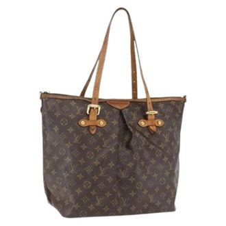 Louis Vuitton Pre-owned Tote Bags, female, Brown, Size: ONE SIZE Pre-owned Canvas Tote Bag