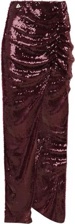Akep Pareo Lange Rok - Dames - Maxi Rokken - Rood - XS - Polyester - Rokken
