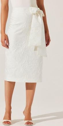 ASTR the Label Jazmin Jacquard Pencil Skirt in White at Nordstrom Rack, Size X-Small