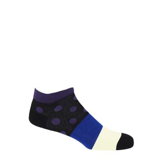 Peper Harow Mayfair Mens Trainer Socks - Purple