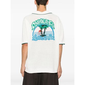 Casablanca Palm Shirt - White