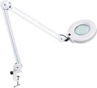 OEM L&aacute;mpara De Aumento Led, L&aacute;mpara De Trabajo, Con Lente De Cristal De 105 Mm, 5 Dioptr&iacute;as, Pinza Met&aacute;lica, Brazo Giratorio, Luces Regulables En 3 Colore