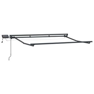 vidaXL Armaz&oacute;n De Toldo Manual Con Leds Antracita 3,5 X 2,5 M Aluminio Vidaxl
