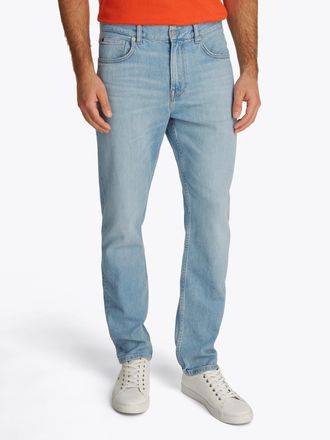 Tommy Hilfiger Straight-Jeans TOMMY HILFIGER STRAIGHT DENTON STR MESA BLUE, Herren, Gr. 31, L&auml;nge 34, heron blau, Denim/Jeans, Obermaterial: 99% Baumwolle, 1% Elasth