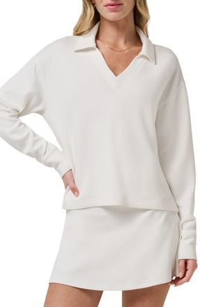 Travis Mathew SkyLoft V-Neck Pullover in Snow White at Nordstrom, Size X-Small