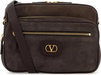 Valentino Garavani Dark Brown Antibes Small Crossbody Bag