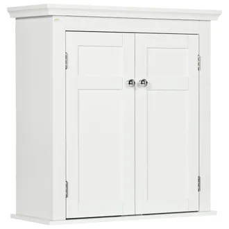 Kleankin Armario de pared 58x24x60 cm blanco