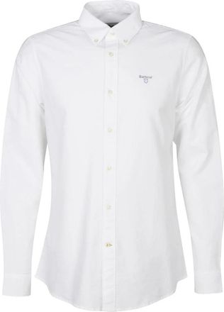 Barbour Oxford Overhemd - Heren - Zakelijke Overhemden - Wit - L - Katoen - Overhemden