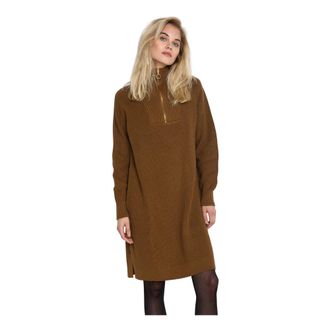 Kaffe Lioa Dress - - Dresses - Donna - Marrone - M