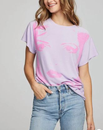 Chaser Blondie Poster Graphic Tee In Lavender