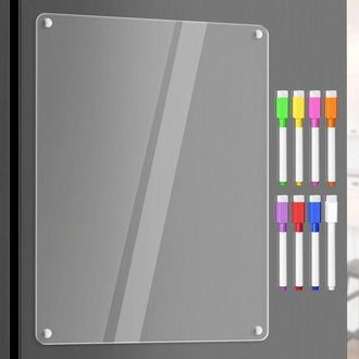 OEM Agenda Magn&eacute;tica Para Nevera - Planificador Semanal - 30 X 40 Cm - Incluye 8 Rotuladores De Tiza L&iacute;quida