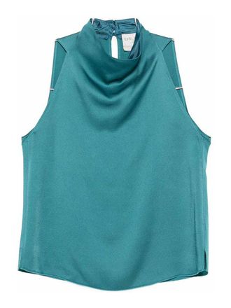 Forte_Forte Satin Turtle-Neck Top