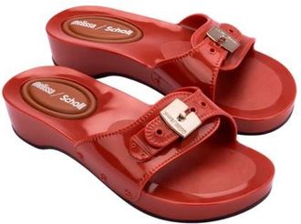 Melissa x Scholl Pescura Platform Slide Sandal in Red at Nordstrom, Size 10