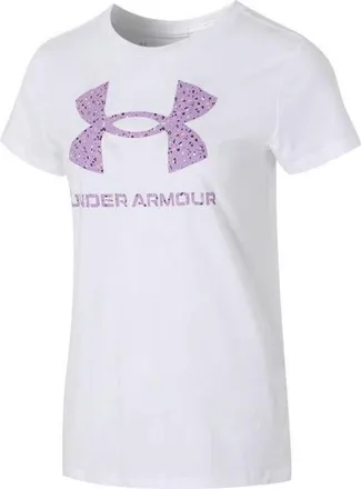 Under Armour (WMNS) Under Armour Sportstyle Graphic T-Shirt White Purple 1356305-108