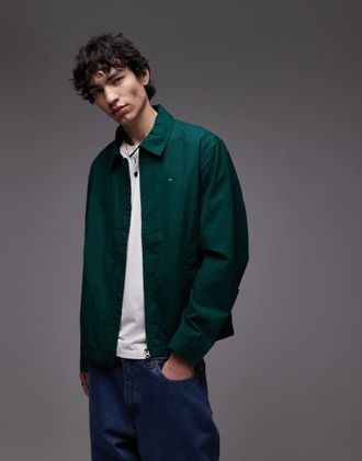 Tommy Hilfiger Mens lightweight harrington jacket in green - Size X-Small