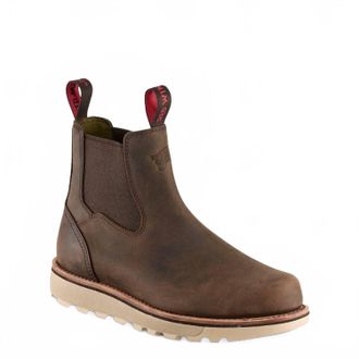 Red Wing Shoes Mens Slip On Boot In Brown