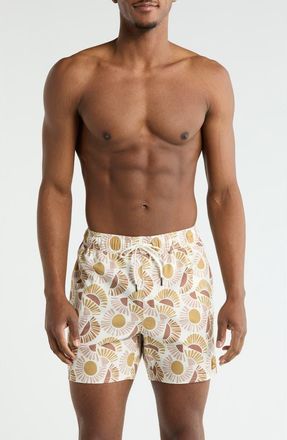 Rvca Exotica Swim Trunks in Natural at Nordstrom Rack, Size X-Large