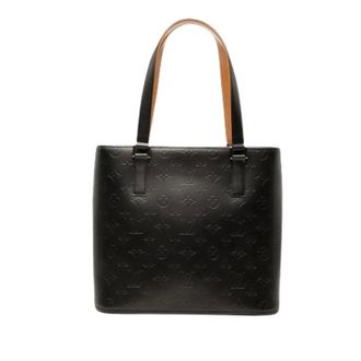 Louis Vuitton Pre-owned Tote Bags, female, Black, Size: ONE SIZE Pre-owned Monogram Mat Stockton