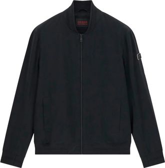 Guess Stretch Opvouwbaar Bomberjack - Heren - Vesten met rits - Zwart - S - Hoodies & sweatvesten