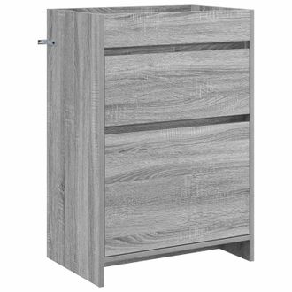 vidaXL Gabinete De Ba&ntilde;o Debajo Del Lavabo Sonoma Gris Vidaxl