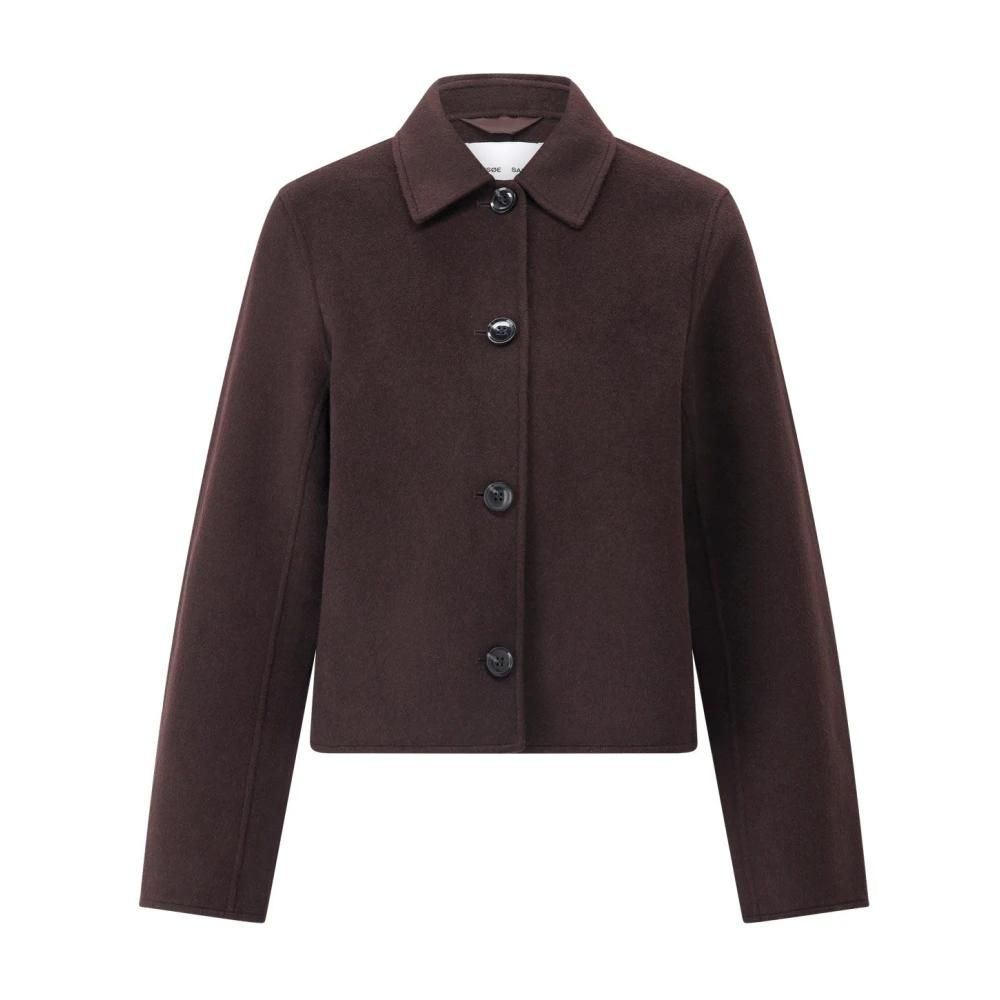 Samsøe Samsøe Femme, Vestes, Brun, Taille: 38 FR Élégante veste