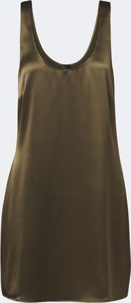 Leset Barb satin minidress