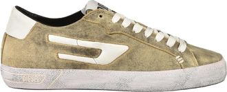 Diesel Brown/White Leather Sneakers