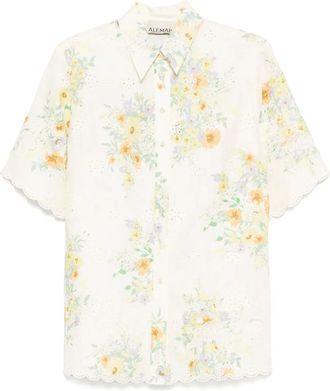 Alemais Camicia a fiori - Toni neutri