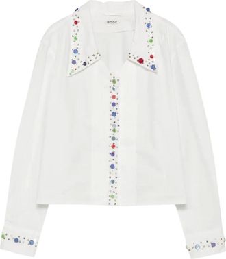 Bode Blusa con Botones - Blouses & Shirts - Mujer - Blanco - M