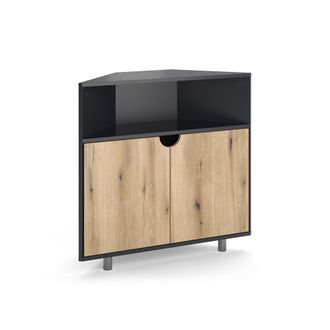 Vicco Aparador Inaro, Antracita/roble, 79 X 76 Cm Con 3 Compartimentos, Vicco