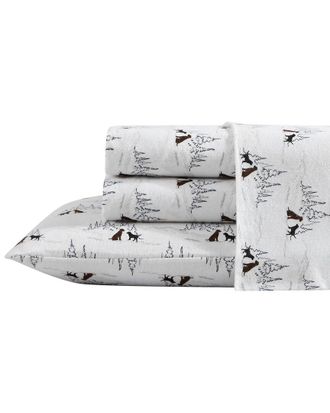 Eddie Bauer Dog Friends 100% Cotton Flannel Sheet Set