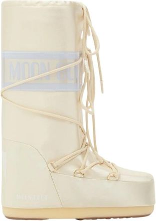 Moon Boot Icon Pearly Boots - Dames - Winterlaarzen - Beige - 39 EU - Leer - Schoenen