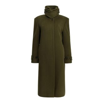 Tagliatore Bethany Lange Jas - Heren - Mantels - Groen - Maat: 2XS Zijde