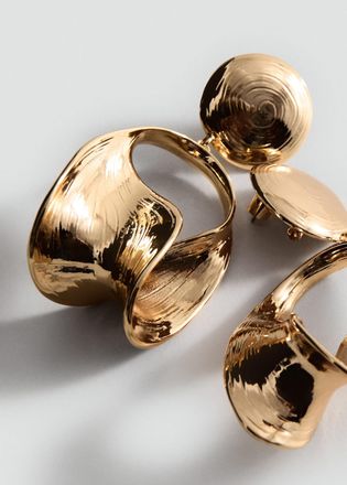 Mango Orecchini ciondoli combinati oro - Donna - Taglia unica - MANGO