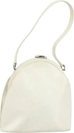 Gucci Pre-owned Vintage Handtas - Dames - Vintage Handtas - Wit - ONE Size - Leer - Vintage